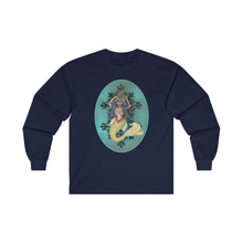 Load image into Gallery viewer, Unisex Ultra Cotton Long Sleeve Tee; Serafina Black Mermaid, Black Hair