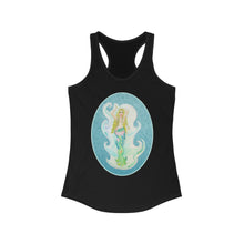 Load image into Gallery viewer, Women's Ideal Racerback Tank: Melusina Blonde Mermaid