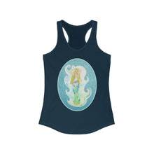 Load image into Gallery viewer, Women's Ideal Racerback Tank: Melusina Blonde Mermaid
