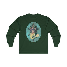 Load image into Gallery viewer, Unisex Ultra Cotton Long Sleeve Tee; Serafina Black Mermaid, Black Hair
