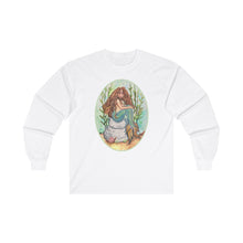 Load image into Gallery viewer, Unisex Ultra Cotton Long Sleeve Tee; Alluria, Brunette Mermaid