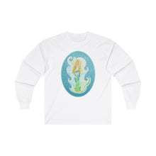 Load image into Gallery viewer, Unisex Ultra Cotton Long Sleeve Tee; Melusina, Blonde Mermaid