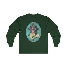 Load image into Gallery viewer, Unisex Ultra Cotton Long Sleeve Tee; Serafina, Black Mermaid