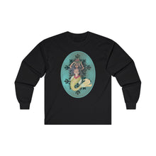 Load image into Gallery viewer, Unisex Ultra Cotton Long Sleeve Tee; Serafina Black Mermaid, Black Hair