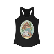 Load image into Gallery viewer, Women's Ideal Racerback Tank: Alluria Brunette Mermaid