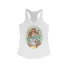 Load image into Gallery viewer, Women's Ideal Racerback Tank: Alluria Brunette Mermaid