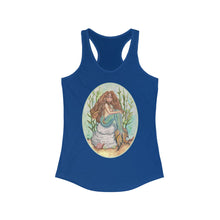 Load image into Gallery viewer, Women's Ideal Racerback Tank: Alluria Brunette Mermaid