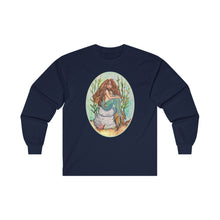 Load image into Gallery viewer, Unisex Ultra Cotton Long Sleeve Tee; Alluria, Brunette Mermaid