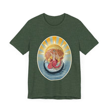 Load image into Gallery viewer, Unisex Jersey Short Sleeve Tee; Scarlett Redhead Mermaid