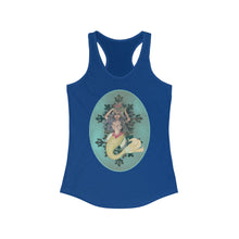 Load image into Gallery viewer, Women's Ideal Racerback Tank: Serafina, Black Mermaid, Black Hair