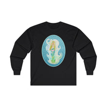 Load image into Gallery viewer, Unisex Ultra Cotton Long Sleeve Tee; Melusina, Blonde Mermaid