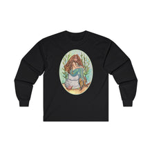 Load image into Gallery viewer, Unisex Ultra Cotton Long Sleeve Tee; Alluria, Brunette Mermaid