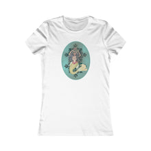 Load image into Gallery viewer, Slim Fit Tee: Serafina, Black Mermaid