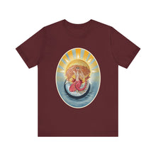 Load image into Gallery viewer, Unisex Jersey Short Sleeve Tee; Scarlett Redhead Mermaid