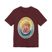 Load image into Gallery viewer, Unisex Jersey Short Sleeve Tee; Scarlett Redhead Mermaid