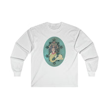 Load image into Gallery viewer, Ultra Cotton Long Sleeve Tee; Serafina African Mermaid Black Hair