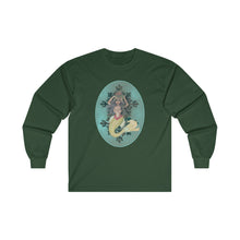 Load image into Gallery viewer, Ultra Cotton Long Sleeve Tee; Serafina African Mermaid Black Hair