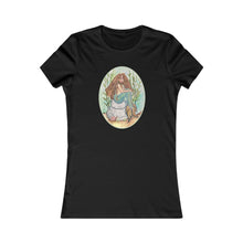 Load image into Gallery viewer, Slim Fit Tee: Alluria, Brunette Mermaid