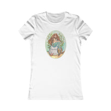 Load image into Gallery viewer, Slim Fit Tee: Alluria, Brunette Mermaid
