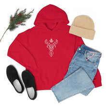 Load image into Gallery viewer, Yule Deer Unisex Heavy Blend™ Hooded Sweatshirt