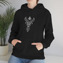 Load image into Gallery viewer, Yule Deer Unisex Heavy Blend™ Hooded Sweatshirt