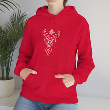 Load image into Gallery viewer, Yule Deer Unisex Heavy Blend™ Hooded Sweatshirt