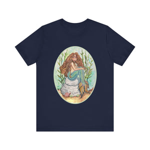 Unisex Jersey Short Sleeve Tee; Alluria Brunette Mermaid