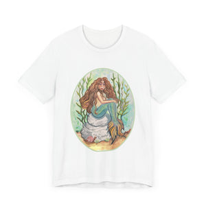 Unisex Jersey Short Sleeve Tee; Alluria Brunette Mermaid