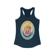 Women's Ideal Racerback Tank: Scarlett Redhead Mermaid