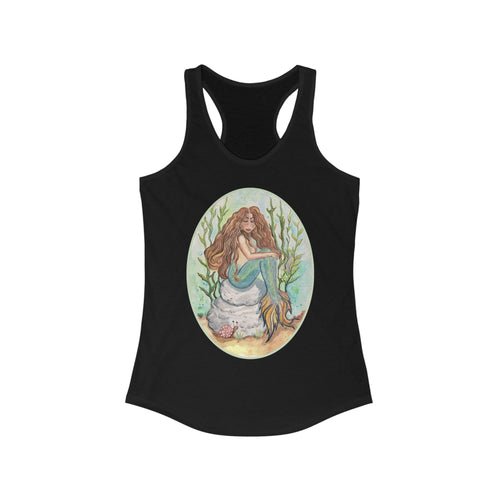 Women's Ideal Racerback Tank: Alluria Brunette Mermaid