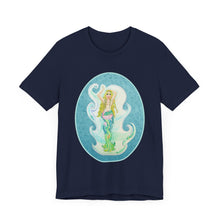 Load image into Gallery viewer, Unisex Jersey Short Sleeve Tee; Melusina Blonde Mermaid