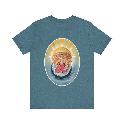 Unisex Jersey Short Sleeve Tee; Scarlett Redhead Mermaid