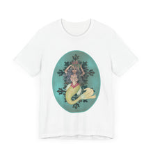 Load image into Gallery viewer, Unisex Jersey Short Sleeve Tee; Serafina Black Mermaid, Black Hair