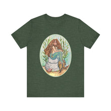 Load image into Gallery viewer, Unisex Jersey Short Sleeve Tee; Alluria Brunette Mermaid