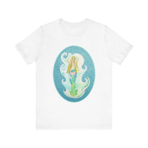 Unisex Jersey Short Sleeve Tee; Melusina Blonde Mermaid