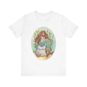 Unisex Jersey Short Sleeve Tee; Alluria Brunette Mermaid