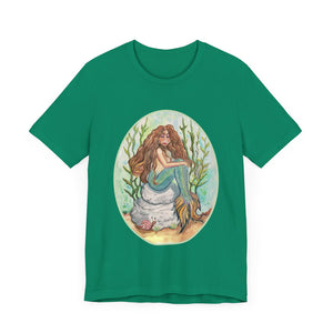 Unisex Jersey Short Sleeve Tee; Alluria Brunette Mermaid