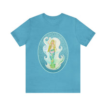 Load image into Gallery viewer, Unisex Jersey Short Sleeve Tee; Melusina Blonde Mermaid