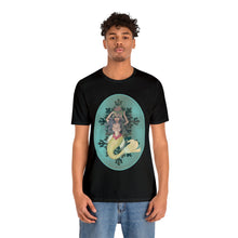 Load image into Gallery viewer, Unisex Jersey Short Sleeve Tee; Serafina African Mermaid, Black Hair