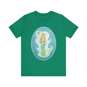 Unisex Jersey Short Sleeve Tee; Melusina Blonde Mermaid