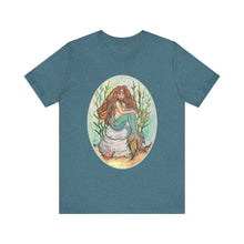 Load image into Gallery viewer, Unisex Jersey Short Sleeve Tee; Alluria Brunette Mermaid