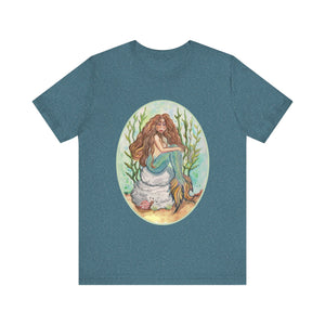 Unisex Jersey Short Sleeve Tee; Alluria Brunette Mermaid