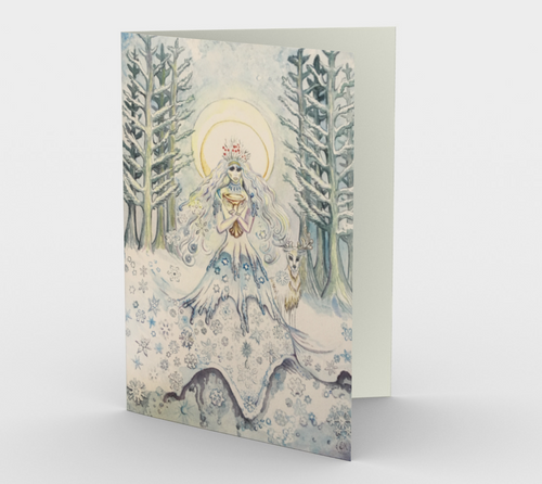 Winter Queen Greeting Cards