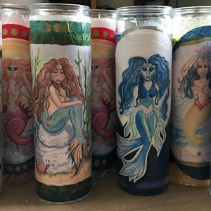 Custom Beeswax Mermaid Candle