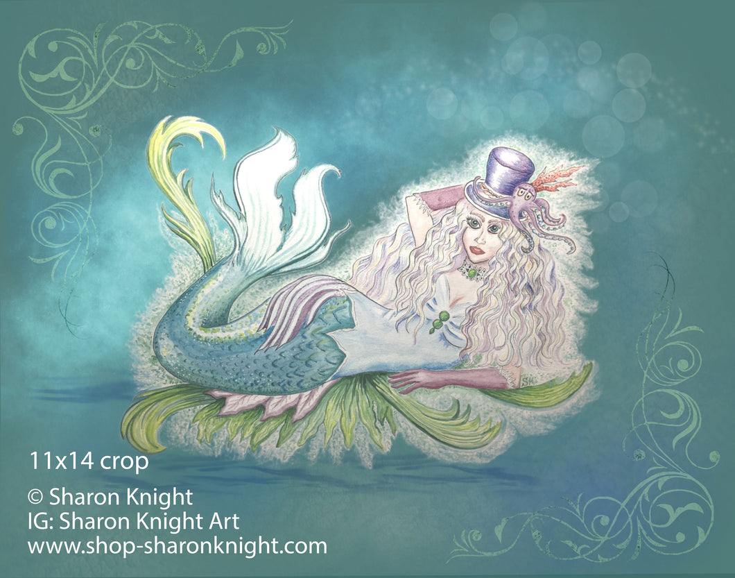 Cariel Steampunk Mermaid - Print