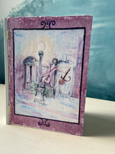 Load image into Gallery viewer, Singing in the Purple Rain Cigar Box OOAK