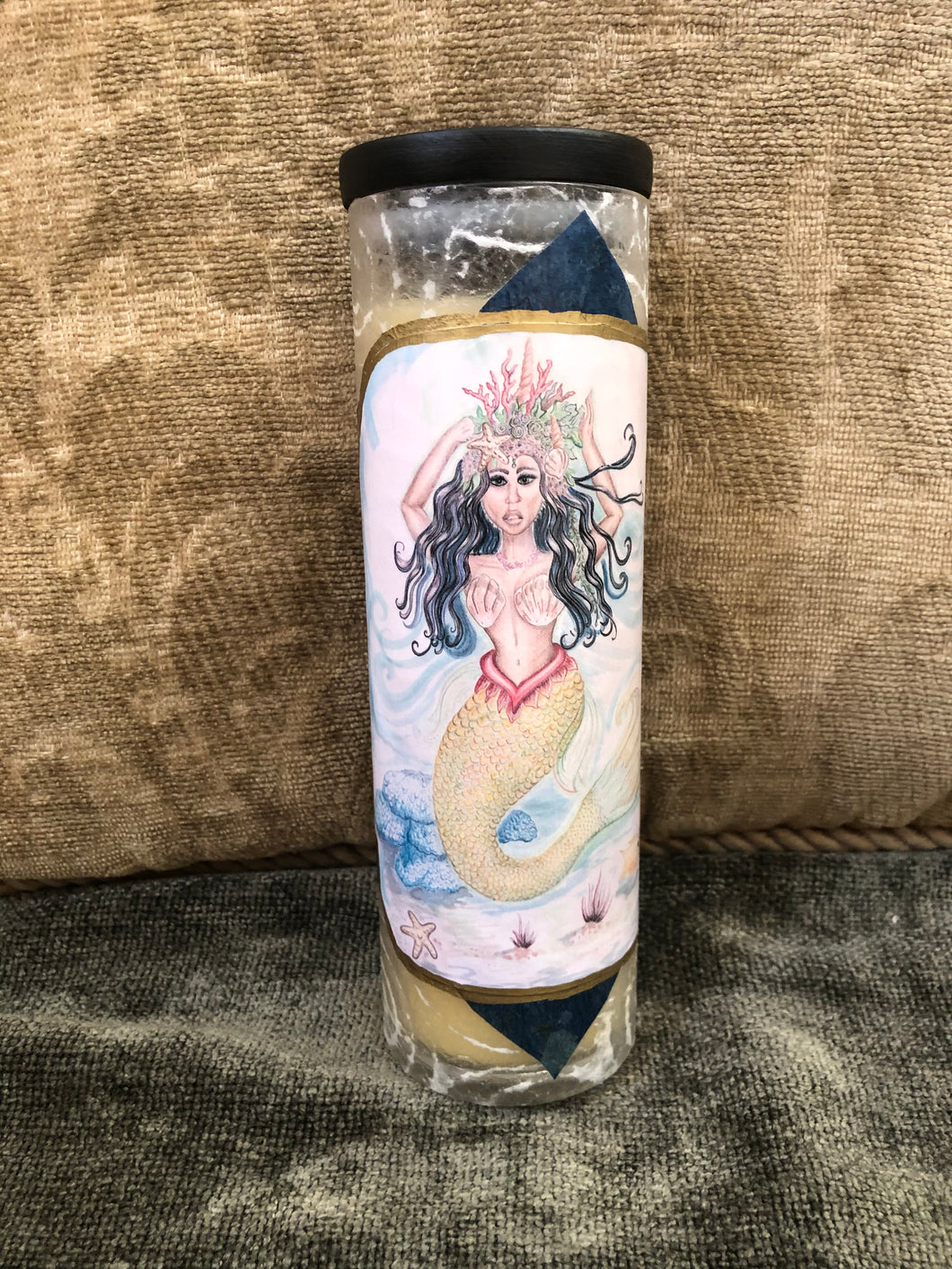 Serafina Beeswax Mermaid Candle