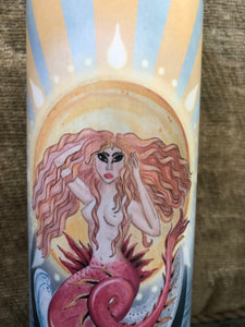 Scarlett Radiate Beeswax Mermaid Candle