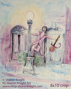 Singing in the Purple Rain - Print